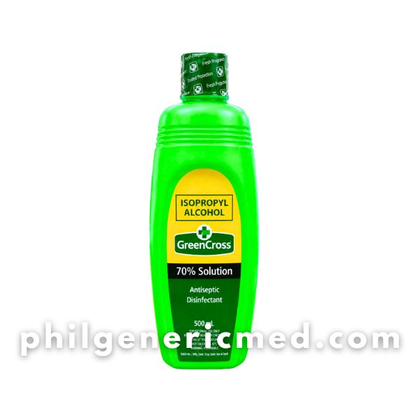 Isopropyl Alcohol Green Cross 70% Solution 500mL 1's