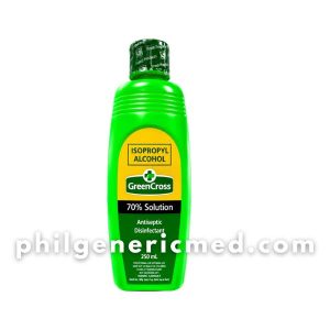 Isopropyl Alcohol Green Cross 70% Solution 250mL 1's