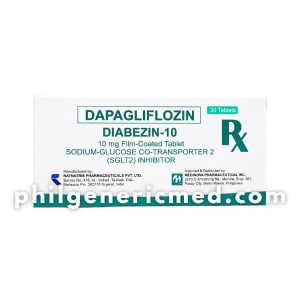 Dapagliflozin DIABEZIN-10 10mg Film-Coated Tablet 30's