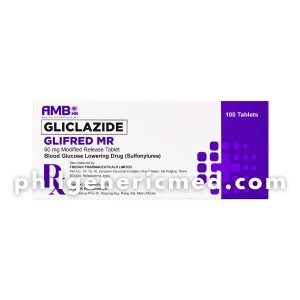 Gliclazide GLIFRED MR 60mg Modified Release Tablet 100's