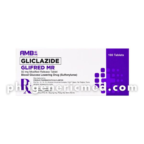 Gliclazide GLIFRED MR 60mg Modified Release Tablet 100's