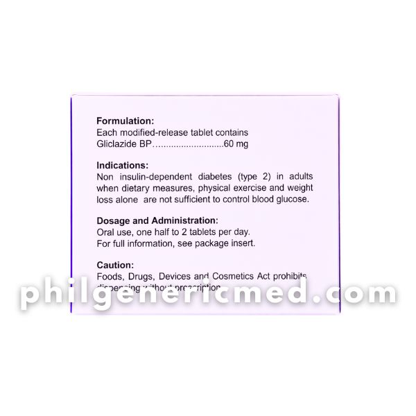 Gliclazide GLIFRED MR 60mg Modified Release Tablet 100's - Image 3