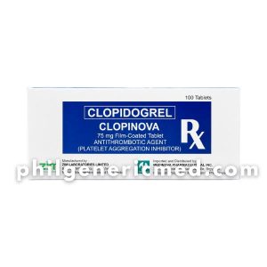 Clopidogrel CLOPINOVA 75mg Film-Coated Tablet 100's