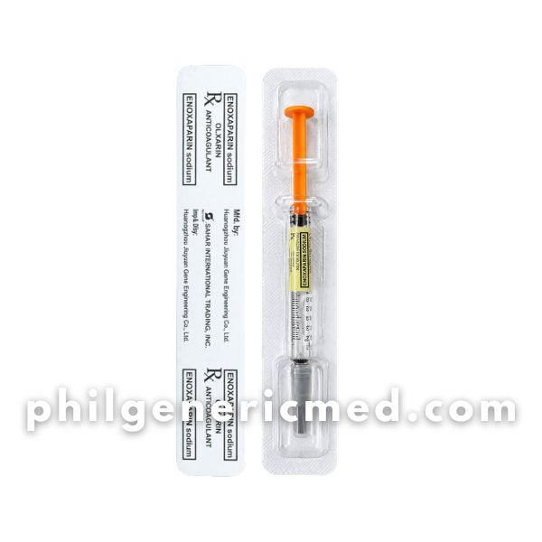 Enoxaparin Sodium OLXARIN 6000 IU/0.6mL Solution for Injection (SC) Pre-Filled Syringes 2's - Image 2