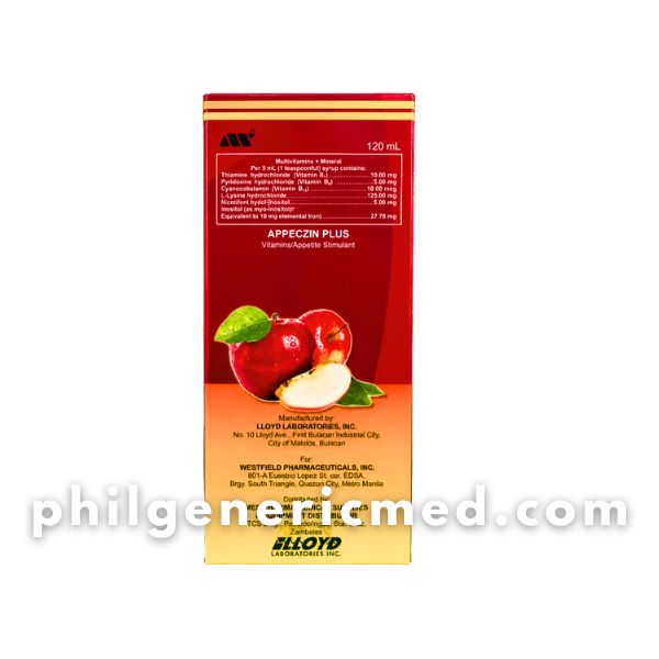 Multivitamins + Mineral APPECZIN PLUS Syrup 120mL 1's