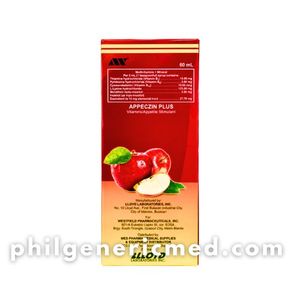 Multivitamins + Mineral APPECZIN PLUS Syrup 60mL 1's