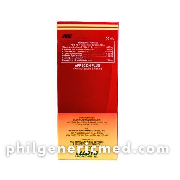 Multivitamins + Mineral APPECZIN PLUS Syrup 60mL 1's - Image 3