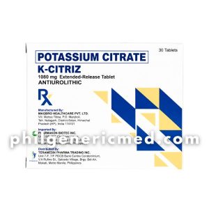 Potassium Citrate K-CITRIZ 1080mg Extended-Release Tablet 30's