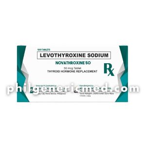 Levothyroxine NOVATHROXINE 50mcg Tablet 100's