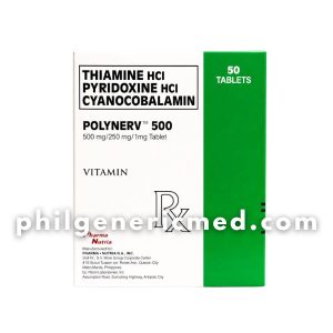Thiamine HCl Pyridoxine HCl and Cyanocobalamin POLYNERV 500 Tablet 50's