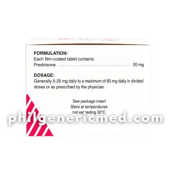 Prednisone PRED 20mg Film-Coated Tablet 500's - Image 3