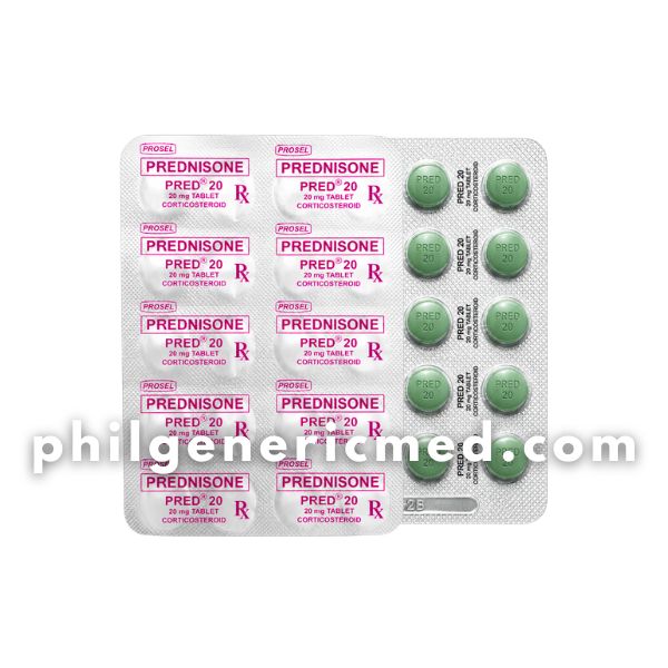 Prednisone PRED 20mg Film-Coated Tablet 500's - Image 2