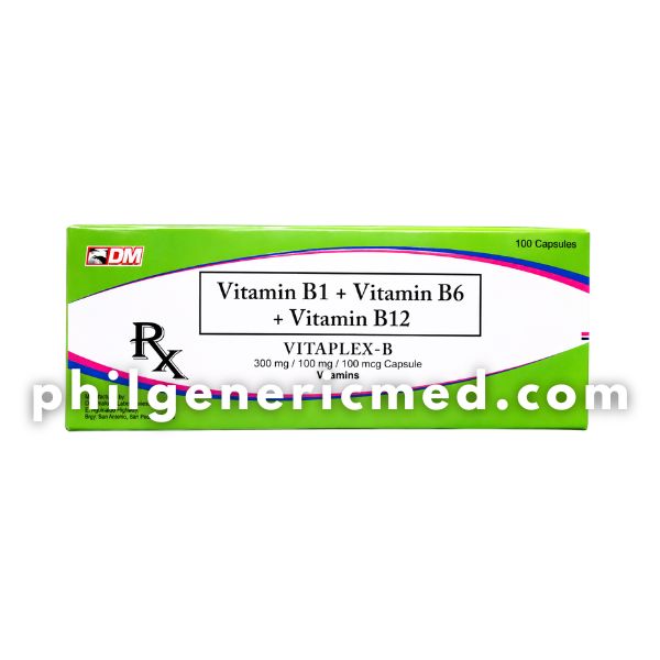 Vitamin B1, Vitamin B6, and Vitamin B12 VITAPLEX-B Capsule 100's