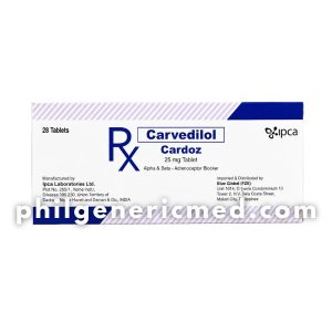 Carvedilol CARDOZ 25mg Tablet 28's