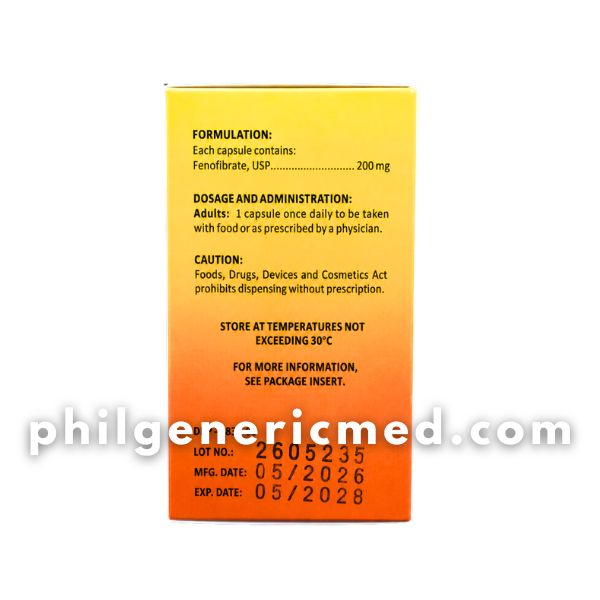 Fenofibrate FENOSOL 200mg Capsule 100's - Image 3