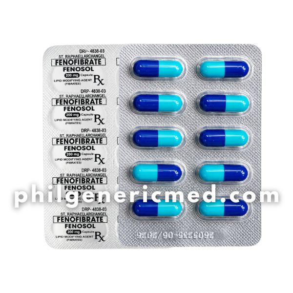 Fenofibrate FENOSOL 200mg Capsule 100's - Image 2