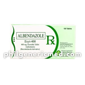 Albendazole EXYT-400 400mg Chewable Tablet 100's