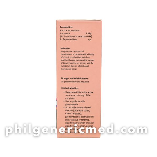 Lactulose LACTOKHRIZ 3.33g/5mL Oral Solution 120mL 1's - Image 3