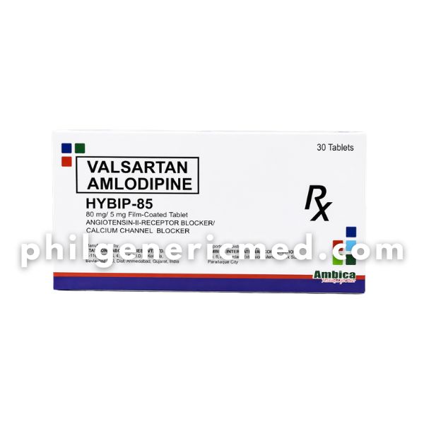 Valsartan + Amlodipine HYBIP-85 80mg/5mg Film-Coated Tablet 30's