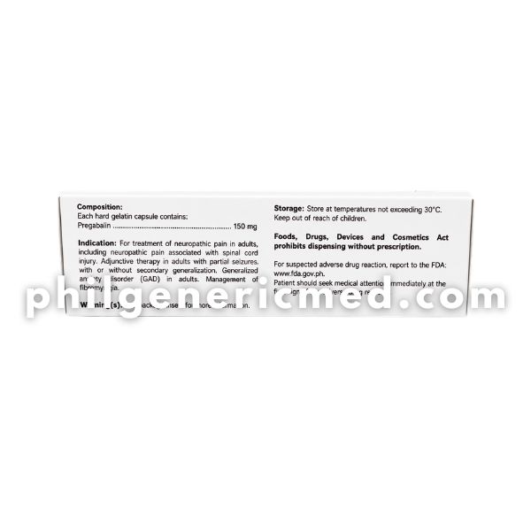 Pregabalin REBALIN 150mg Capsule 30's - Image 3