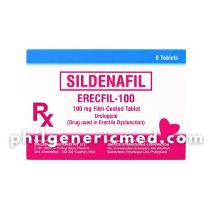 Sildenafil ERECFIL-100 100mg Film-Coated Tablet 8's