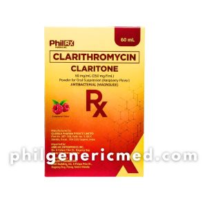 Clarithromycin CLARITONE 250mg/5mL Powder for Oral Suspension 60mL 1's
