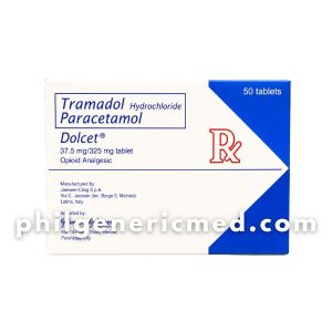 Paracetamol + Tramadol DOLCET 37.5mg/325mg Tablet 50's