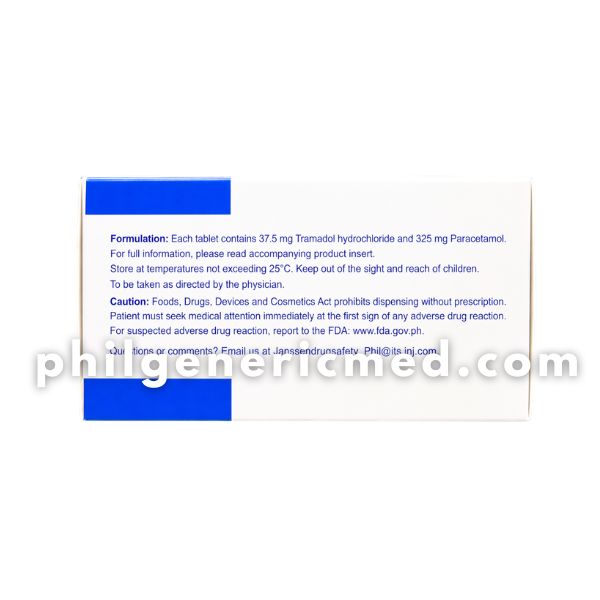 Paracetamol + Tramadol DOLCET 37.5mg/325mg Tablet 50's - Image 3