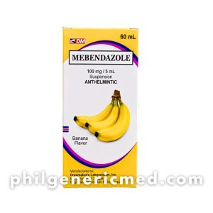 MEBENDAZOLE 100mg/5mL Suspension (Banana Flavor) 60mL 1's