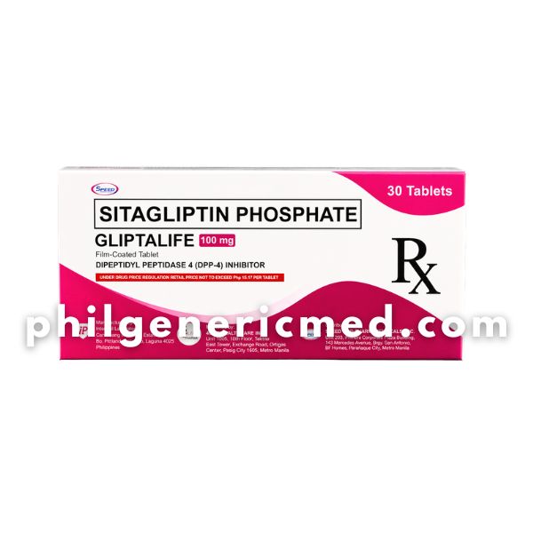 Sitagliptin Phosphate GLIPTALIFE 100mg Film-Coated Tablet 30's