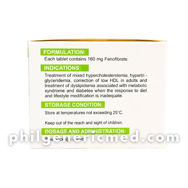 Fenofibrate FENOBLAST 160mg Tablet 100's - Image 4