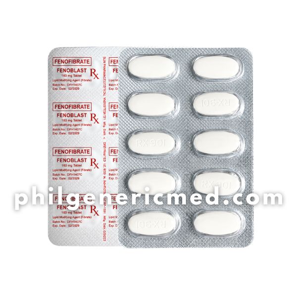 Fenofibrate FENOBLAST 160mg Tablet 100's - Image 2