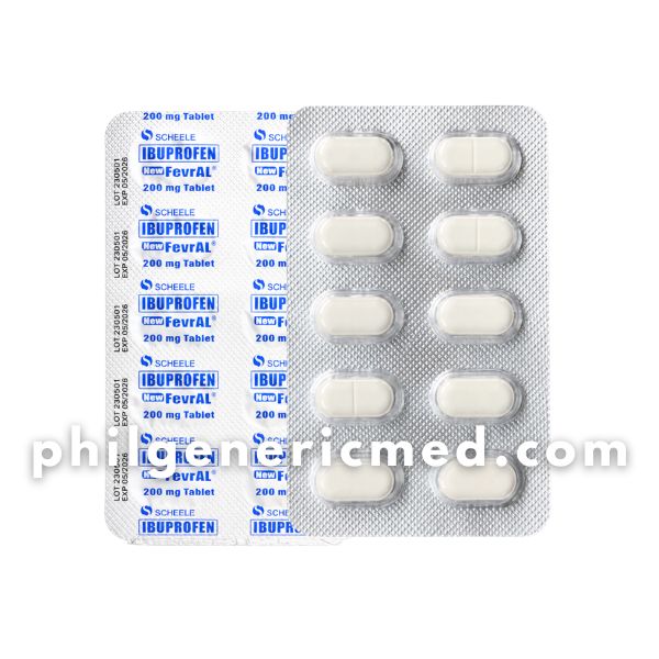 Ibuprofen New FEVRAL 200mg Tablet 100's - Image 2