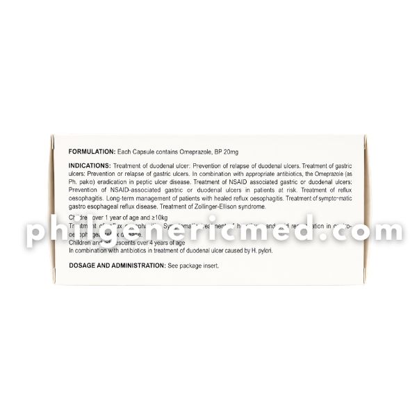 Omeprazole OMETIFT 20mg Delayed Release Capsule 100's - Image 4