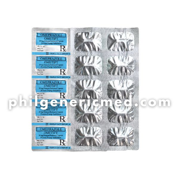 Omeprazole OMETIFT 20mg Delayed Release Capsule 100's - Image 2