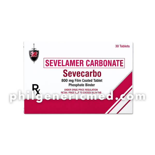 Sevelamer Carbonate SEVECARBO 800mg Film-Coated Tablet 30's