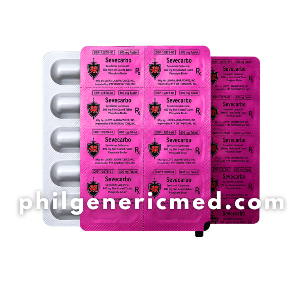 Sevelamer Carbonate SEVECARBO 800mg Film-Coated Tablet 30's - Image 3