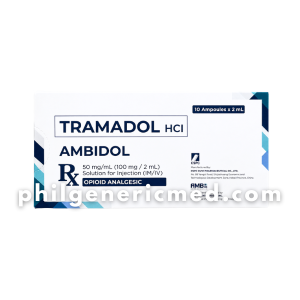 Tramadol HCI AMBIDOL 50 mg/mL (100 mg/2 mL) Solution for Injection (IM/IV) 10's